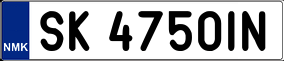 Truck License Plate